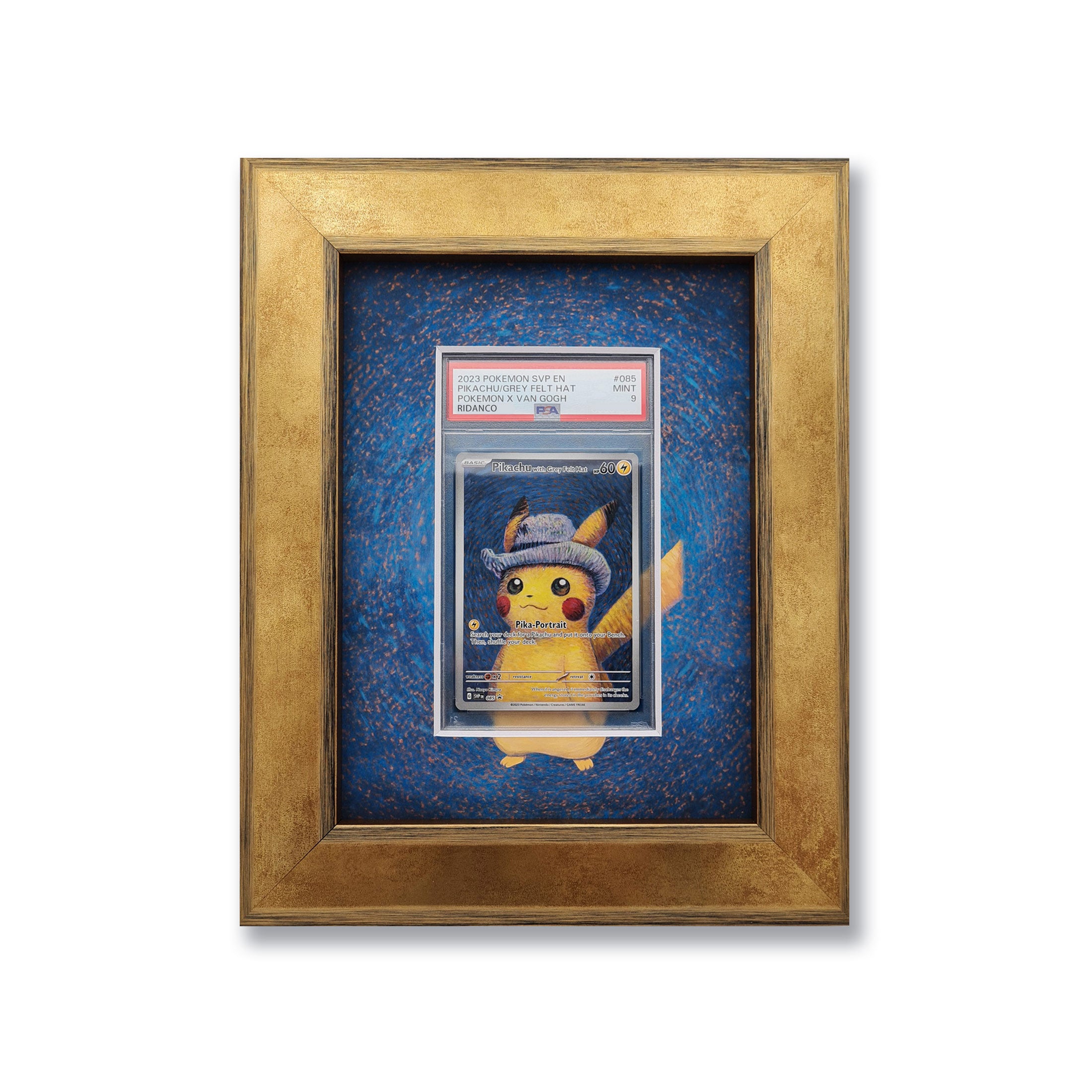 Pikachu Felt Hat Print (Design A) 1 Graded Card Slab Frame | 33x30mm ' Ridanco Displays Pikachu Felt Hat Print (Design A) 1 Graded Card Slab Frame | 33x30mm ' Ridanco Displays