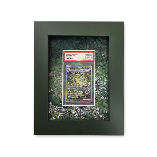 Leafeon Prismatic Print 1 Graded Card Slab Frame | 33x30mm 'Showpiece'