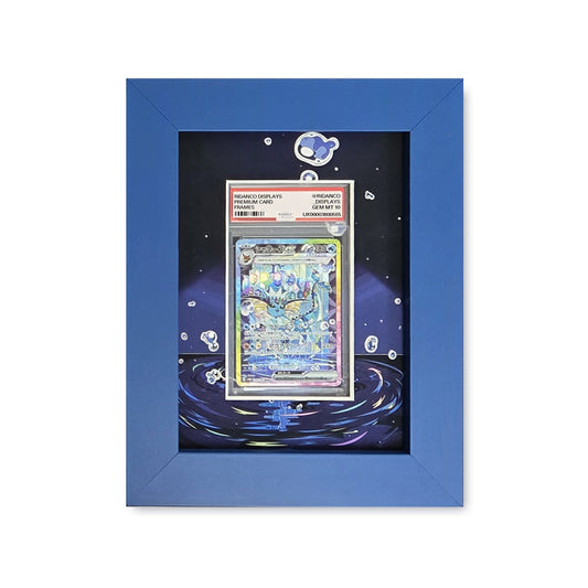 Vaporeon Prismatic Print 1 Graded Card Slab Frame | 33x30mm 'Showpiece'
