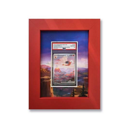 Charizard 151 Print 1 Graded Card Slab Frame | 33x30mm 'Showpiece'