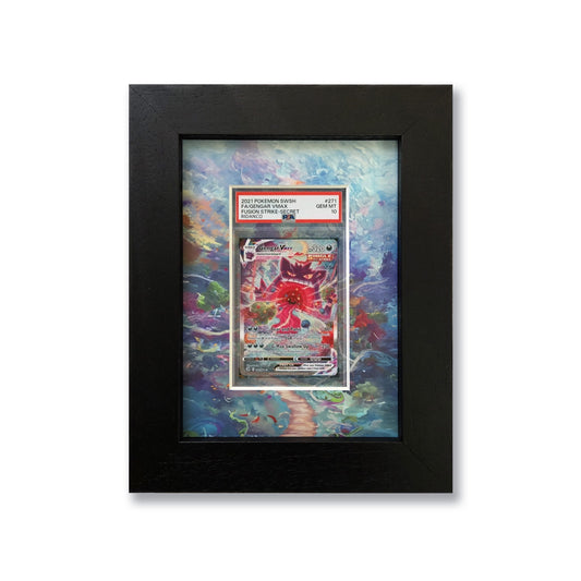 Gengar Vmax Print 1 Graded Card Slab Frame | 33x30mm 'Showpiece'