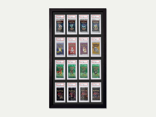 16 Graded Booster Pack Display Frame | Black, 23x35mm