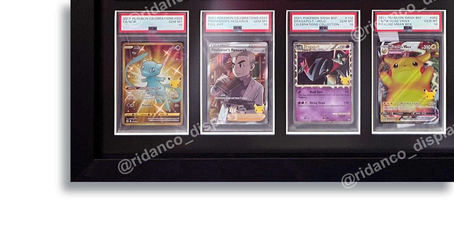 9 (1x9) Graded Card Slab Frame | Black, 39x29mm