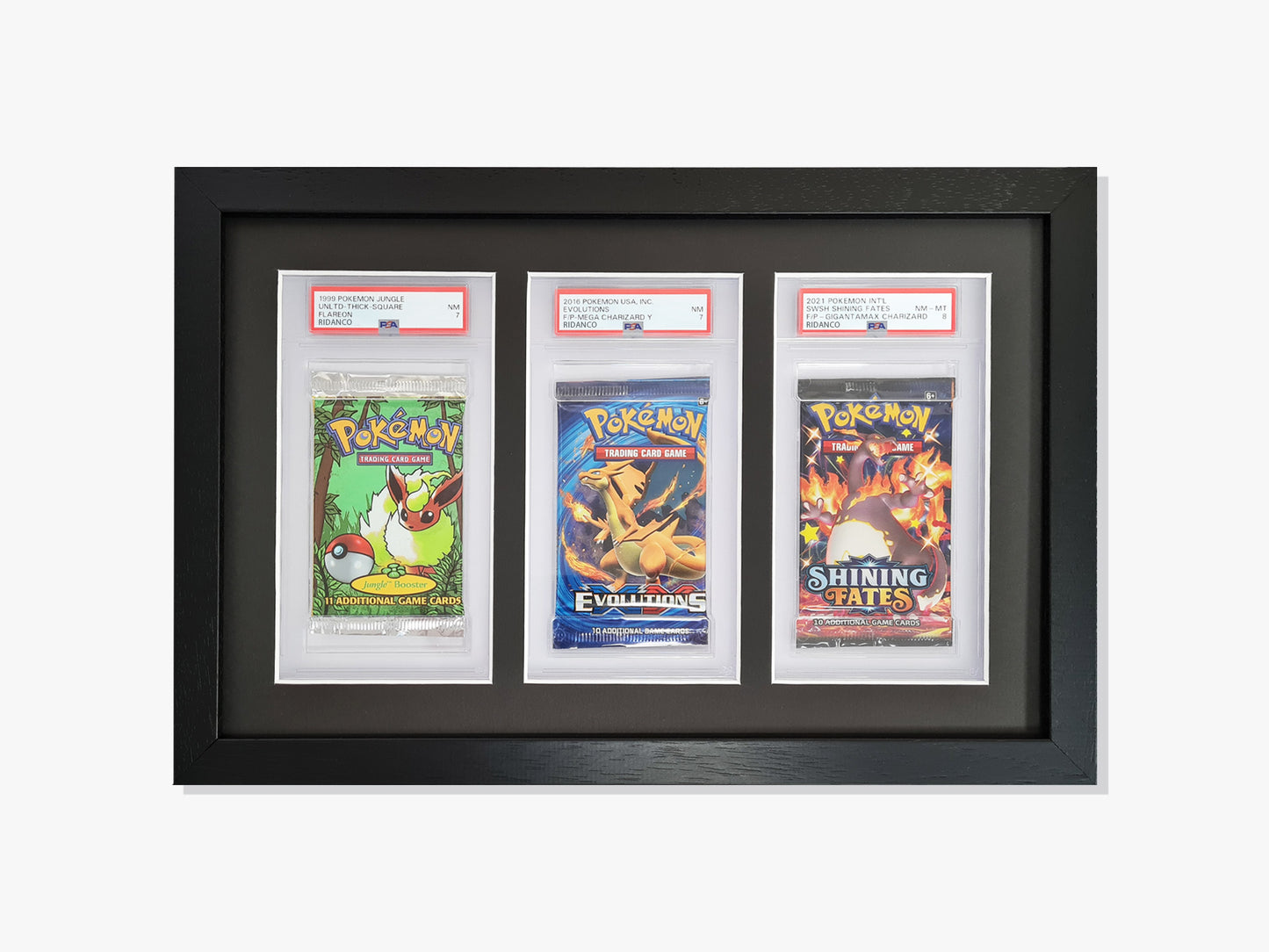3 Graded Booster Pack Display Frame | Black, 21x32mm