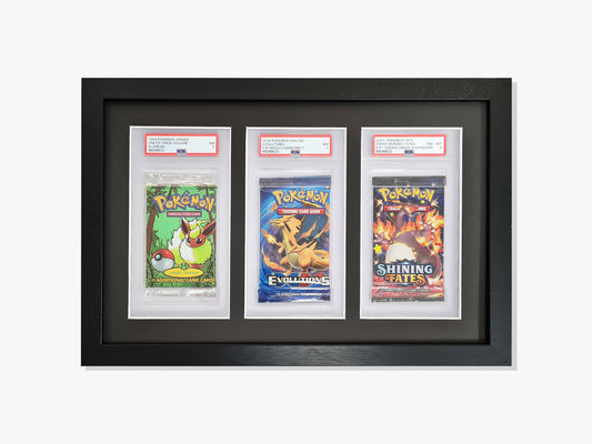 3 Graded Booster Pack Display Frame | Black, 21x32mm