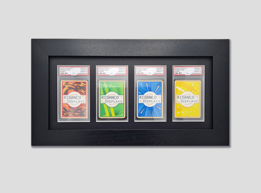 4 (1x4) Graded Card Slab Frame | Black