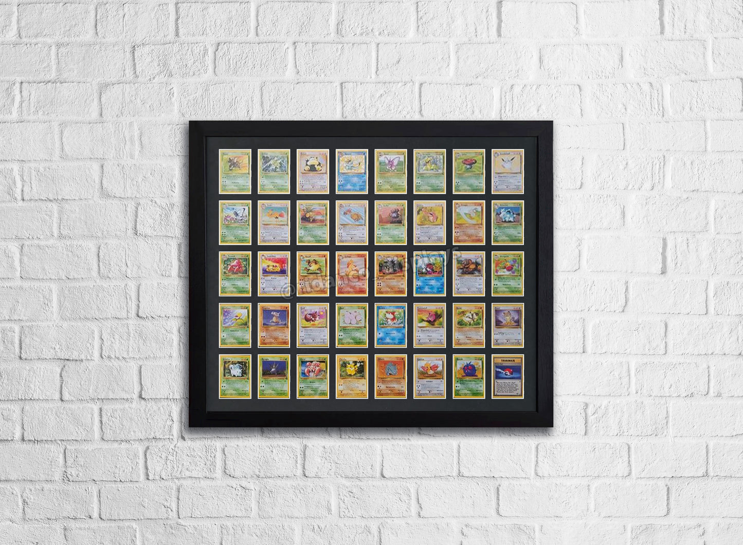 40 Raw Trading Card Display Frame | Black, 39x29mm