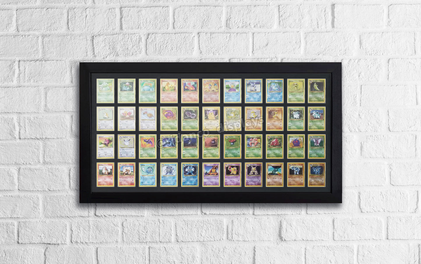 44 Raw Trading Card Display Frame | Black, 39x29mm