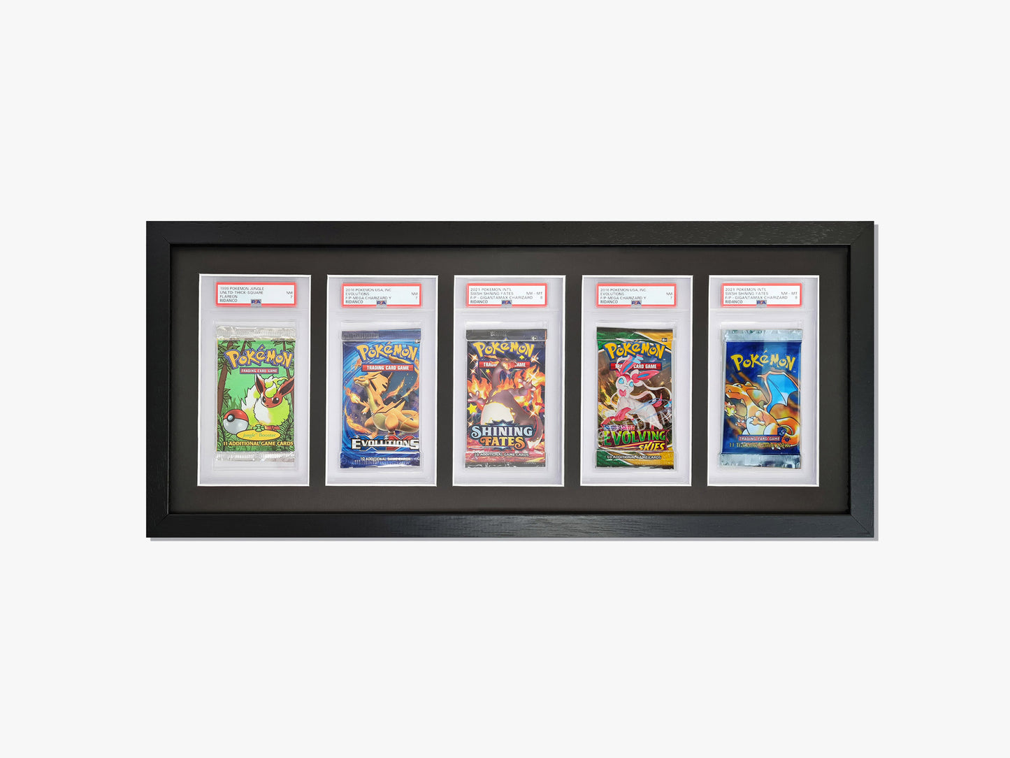 5 Graded Booster Pack Display Frame | Black, 23x35mm
