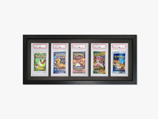 5 Graded Booster Pack Display Frame | Black, 23x35mm