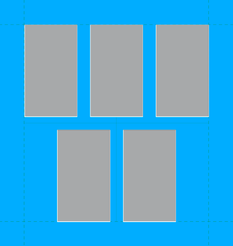 5 (3+2) Graded Card Slab Frame | Gold/Dark Blue