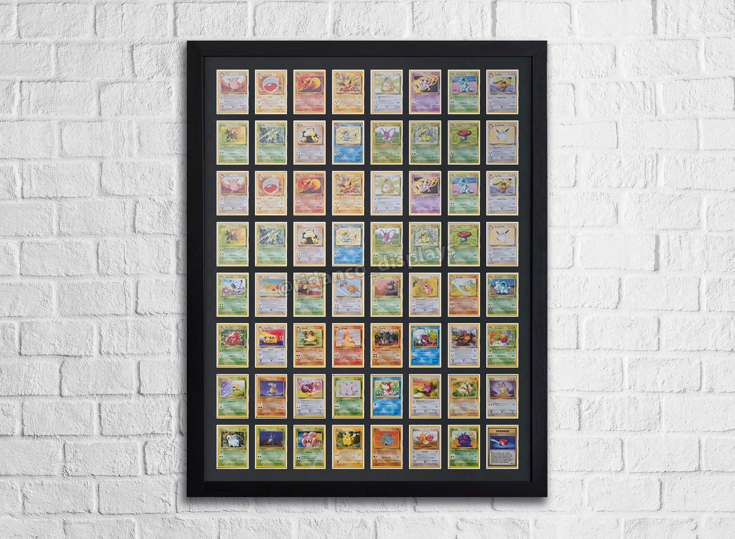 64 Raw Trading Card Display Frame