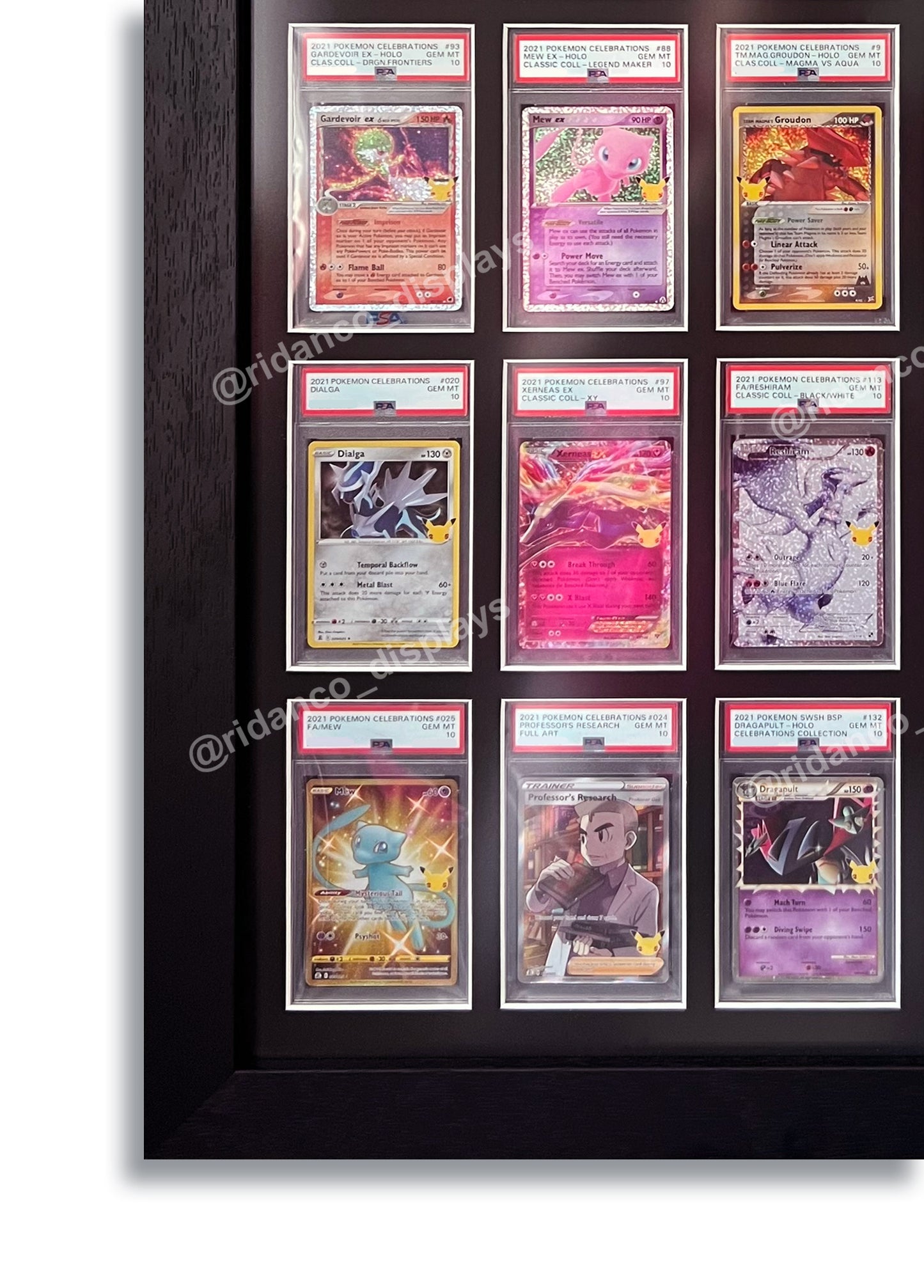 9 Graded Card Slab Frame | Black, 39x29mm