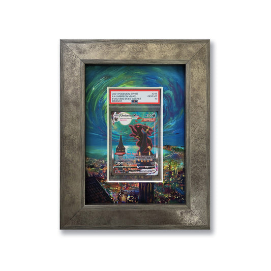 Umbreon Vmax (Moonbreon) Print 1 Graded Card Slab Frame | 33x30mm 'Showpiece'
