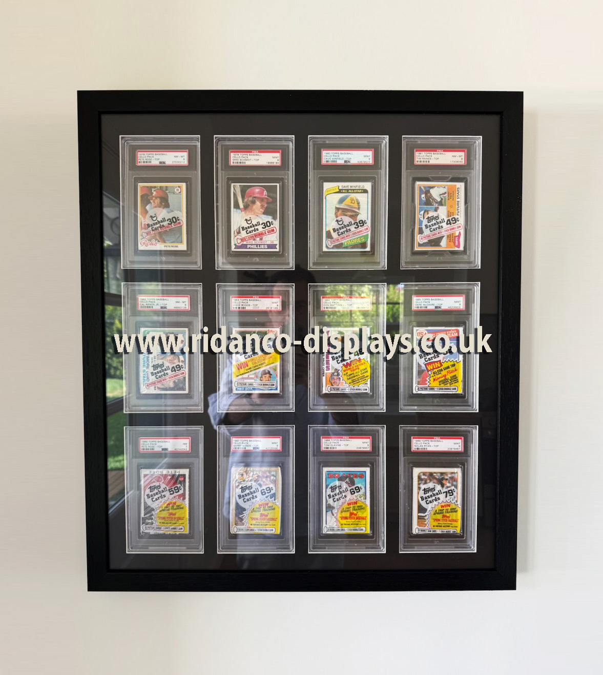 Custom quote 'Old PSA Graded Booster Packs' Display Frame