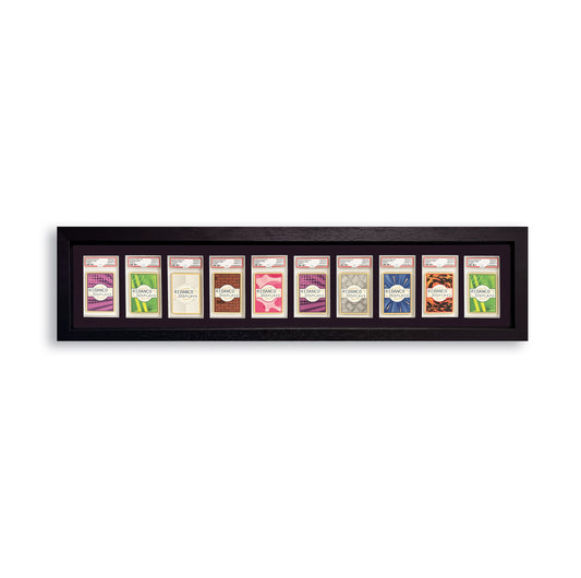10 (1x10) Graded Card Slab Frame | Black, 39x29mm