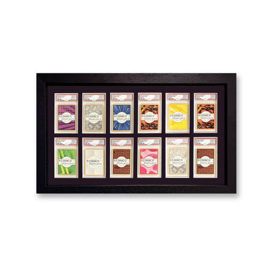 12 (2x6) Graded Card Slab Frame | Black, 39x29mm