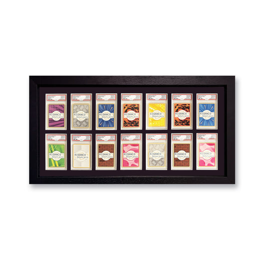14 (2x7) Graded Card Slab Frame | Black, 39x29mm