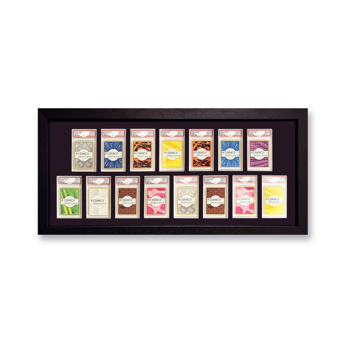15 (7+8) Graded Card Slab Frame | Black, 39x29mm