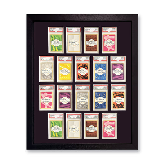 18 (4,5,5,4) Graded Card Slab Frame | Black, 39x29mm