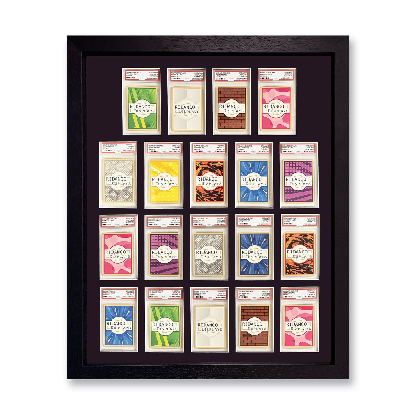 19 (4,5,5,5) Graded Card Slab Frame | Black, 39x29mm