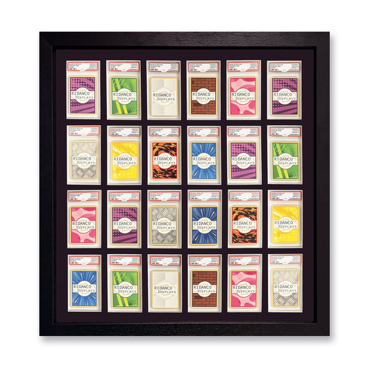 24 (4x6) Graded Card Slab Frame | Black, 39x29mm