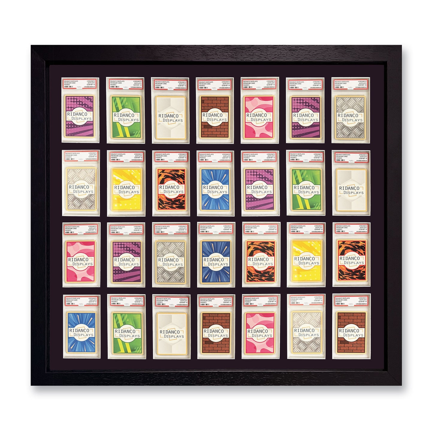 28 Graded Card Slab Frame | Black, 39x29mm