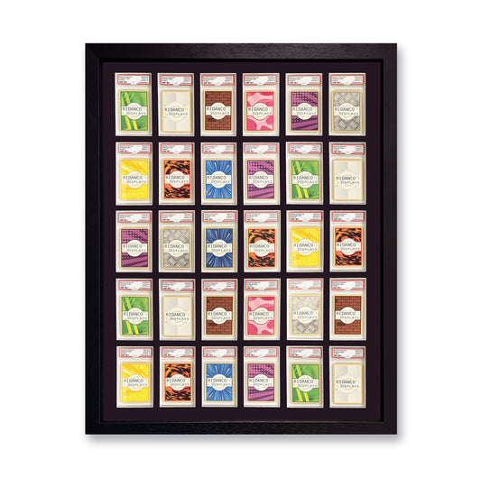 30 (5x6) Graded Card Slab Frame | Black, 39x29mm