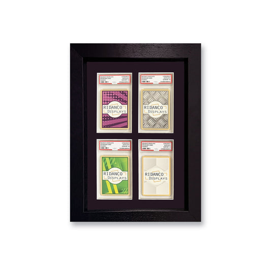4 (2x2) Graded Card Slab Frame | Black