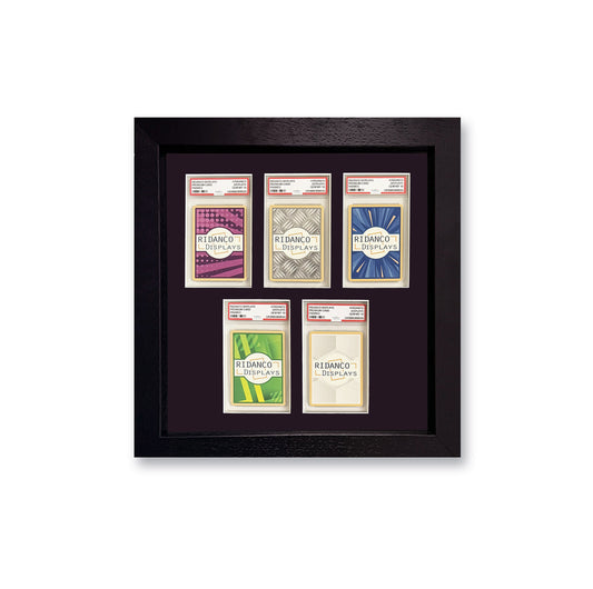 5 (3+2) Graded Card Slab Frame | Black