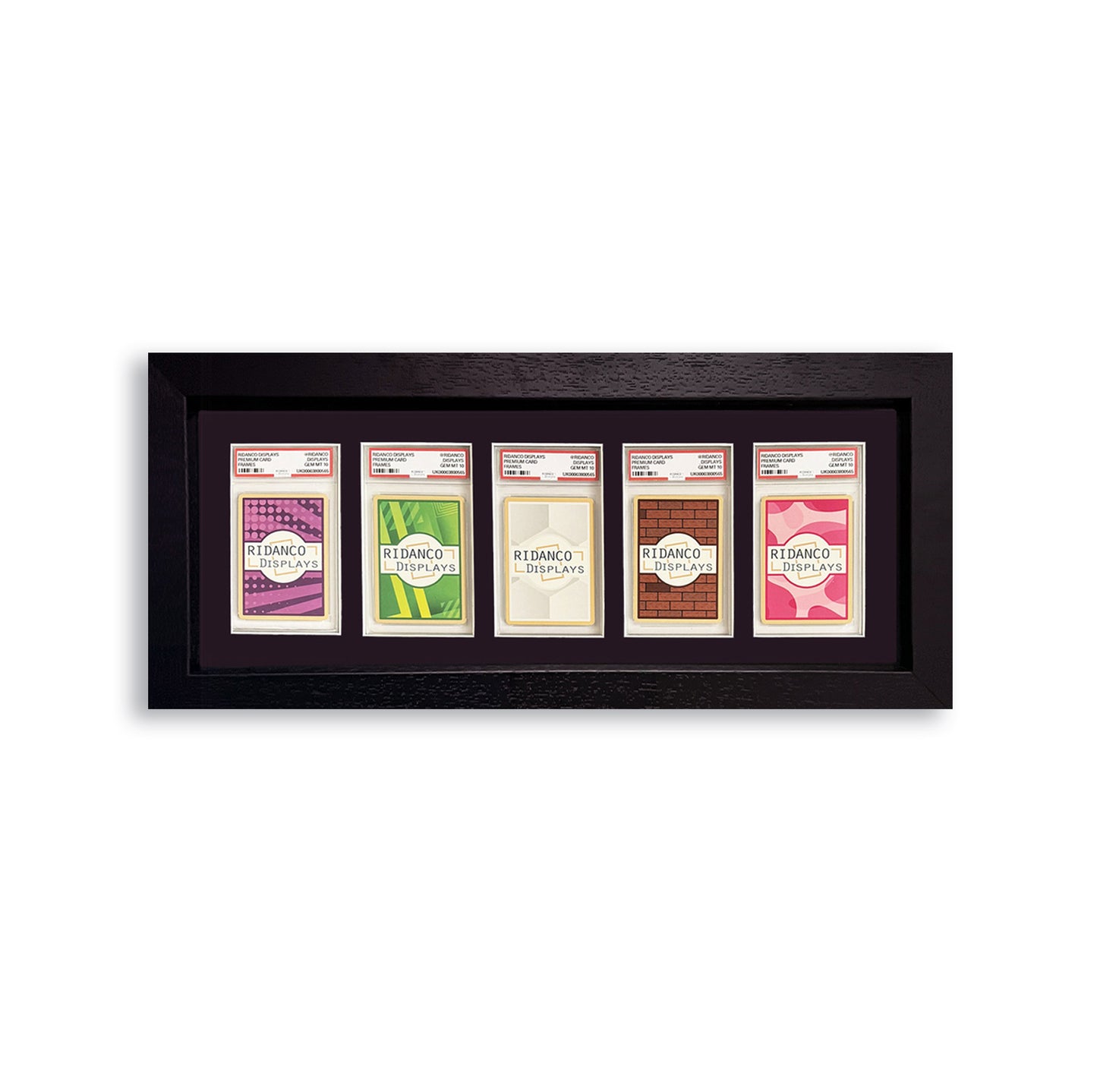 5 (1x5) Graded Card Slab Frame | Black
