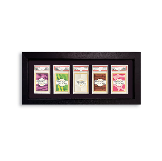 5 (1x5) Graded Card Slab Frame | Black