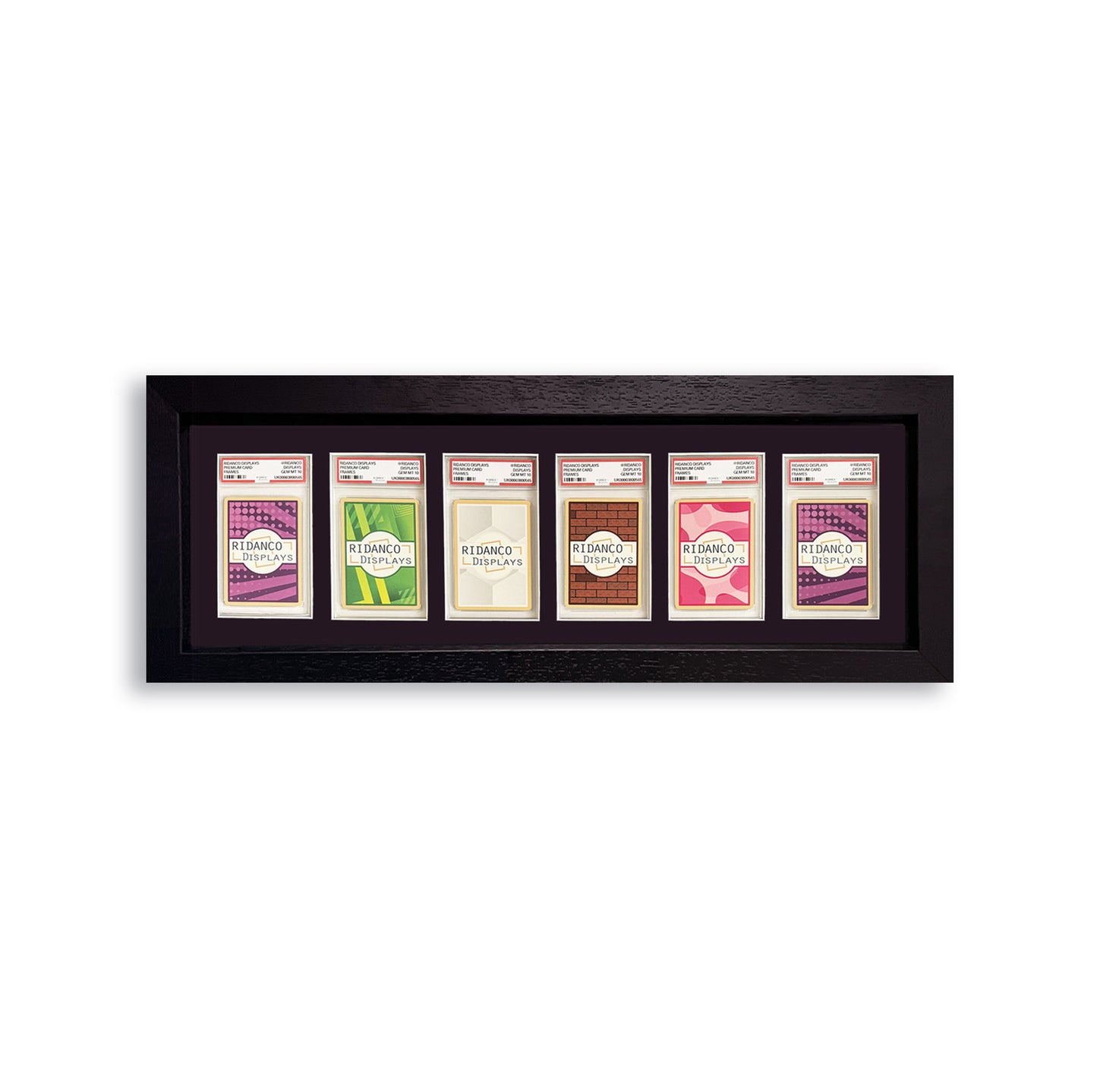 6 (1x6) Graded Card Slab Frame | Black