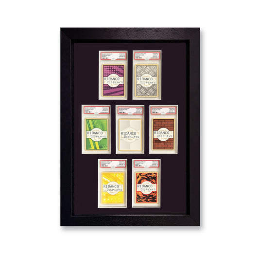 7 (2+3+2) Graded Card Slab Frame | Black, 39x29mm