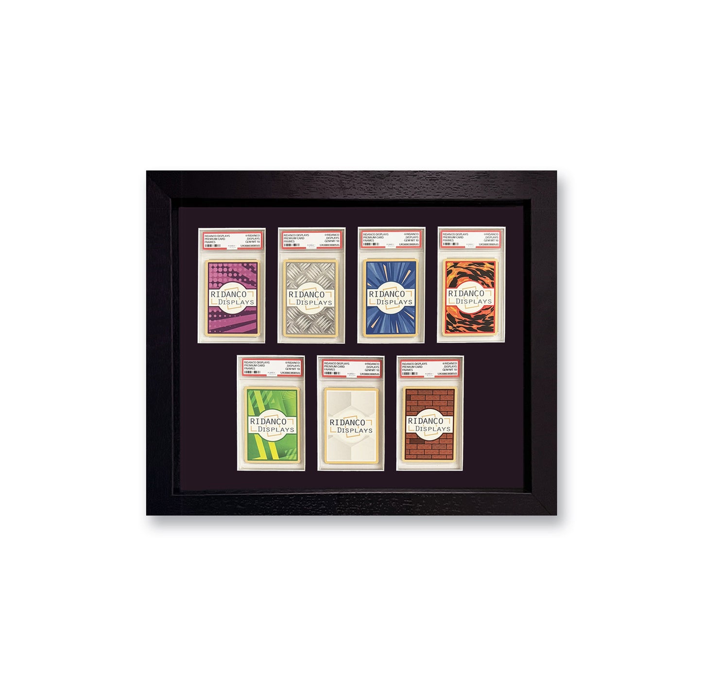 7 (4+3) Graded Card Slab Frame | Black, 39x29mm