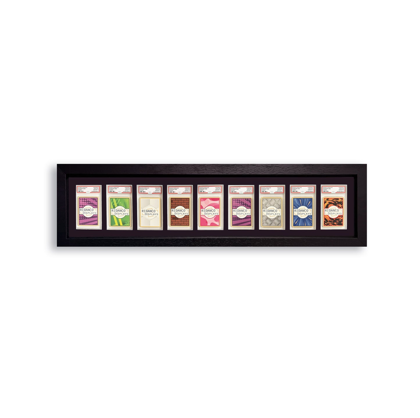 9 (1x9) Graded Card Slab Frame | Black, 39x29mm