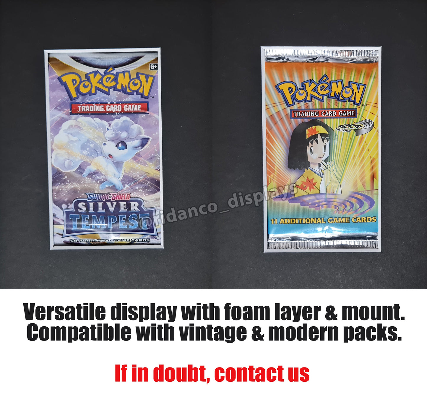 16 Booster Pack Artset Display Frame | Black, 39x29mm