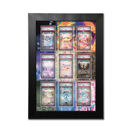 Pokemon Prismatic/Terastal Festivals Eeveelutions Print 9 Slab Frame