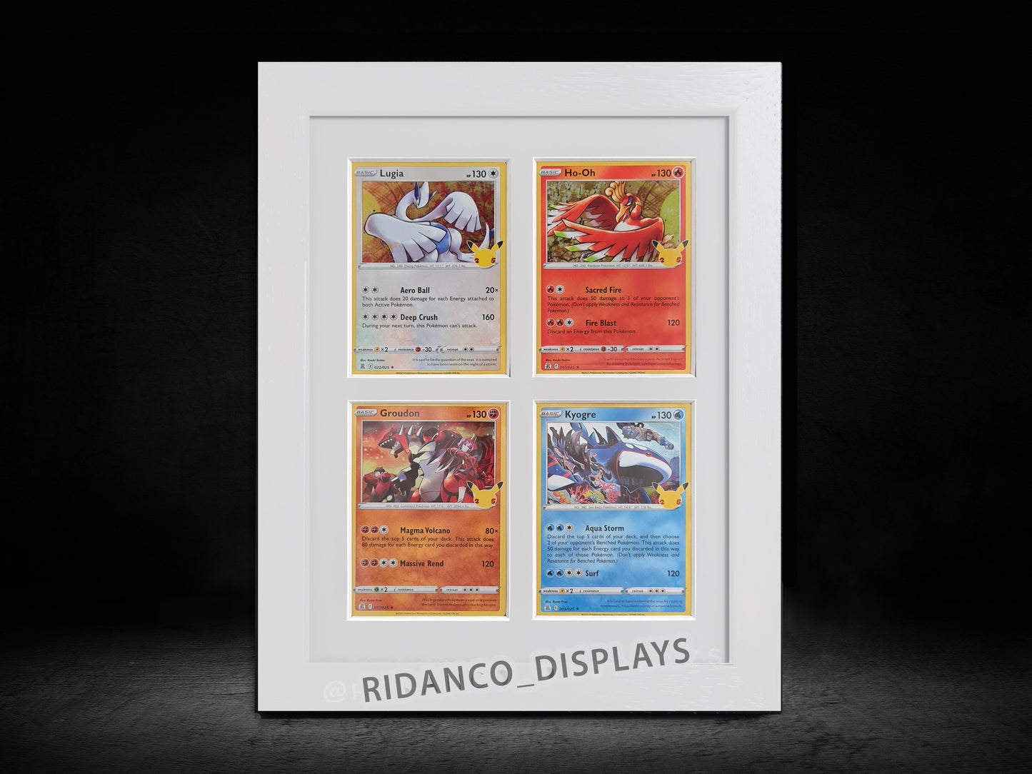 4 Raw Trading Card Display Frame | White, 22x22mm