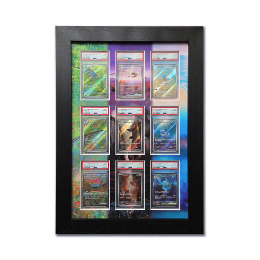 Pokemon 151 Evo Line Print 9 Slab Frame
