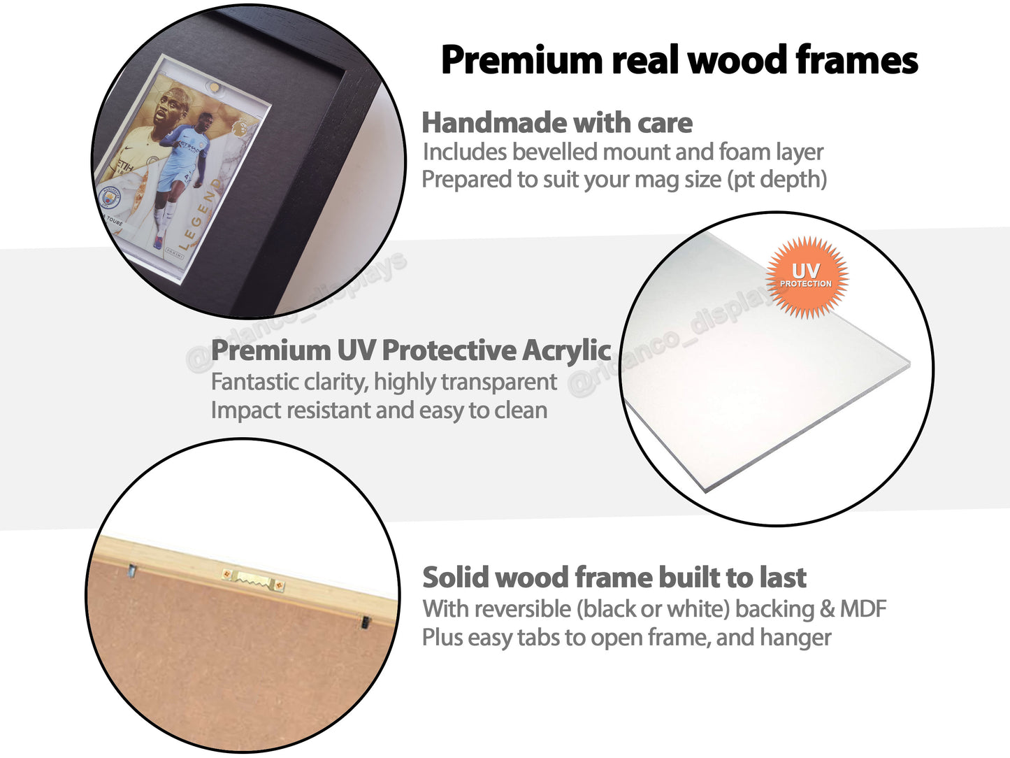 9 Magnetic (One-Touch) Cases Frame | Black