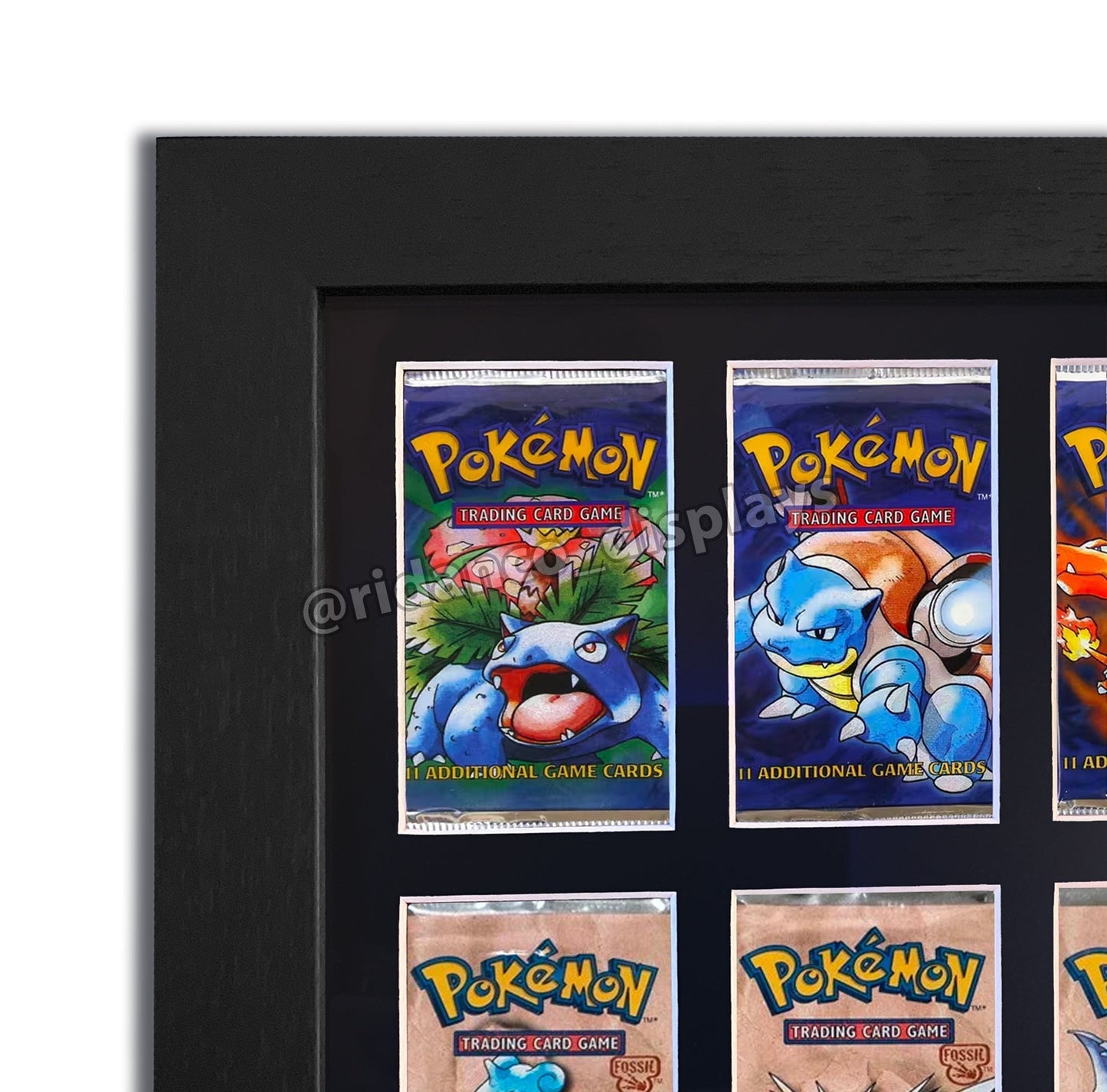 16 Booster Pack Artset Display Frame | Black, 39x29mm