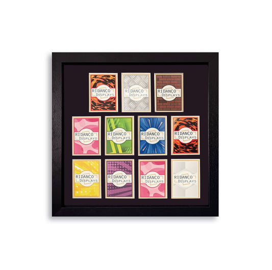 11 (4,4,3) Raw Trading Card Display Frame | Black