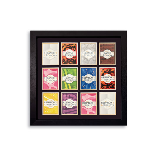 12 (4x3) Raw Trading Card Display Frame | Black