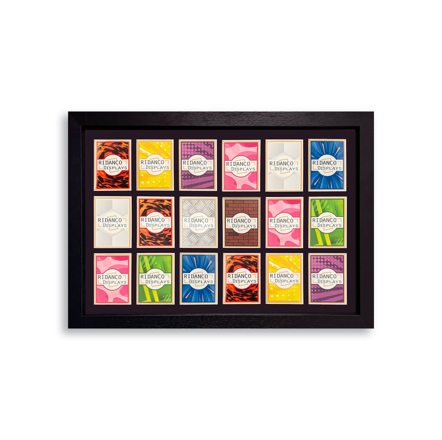 18 Raw Trading Card Display Frame | Black