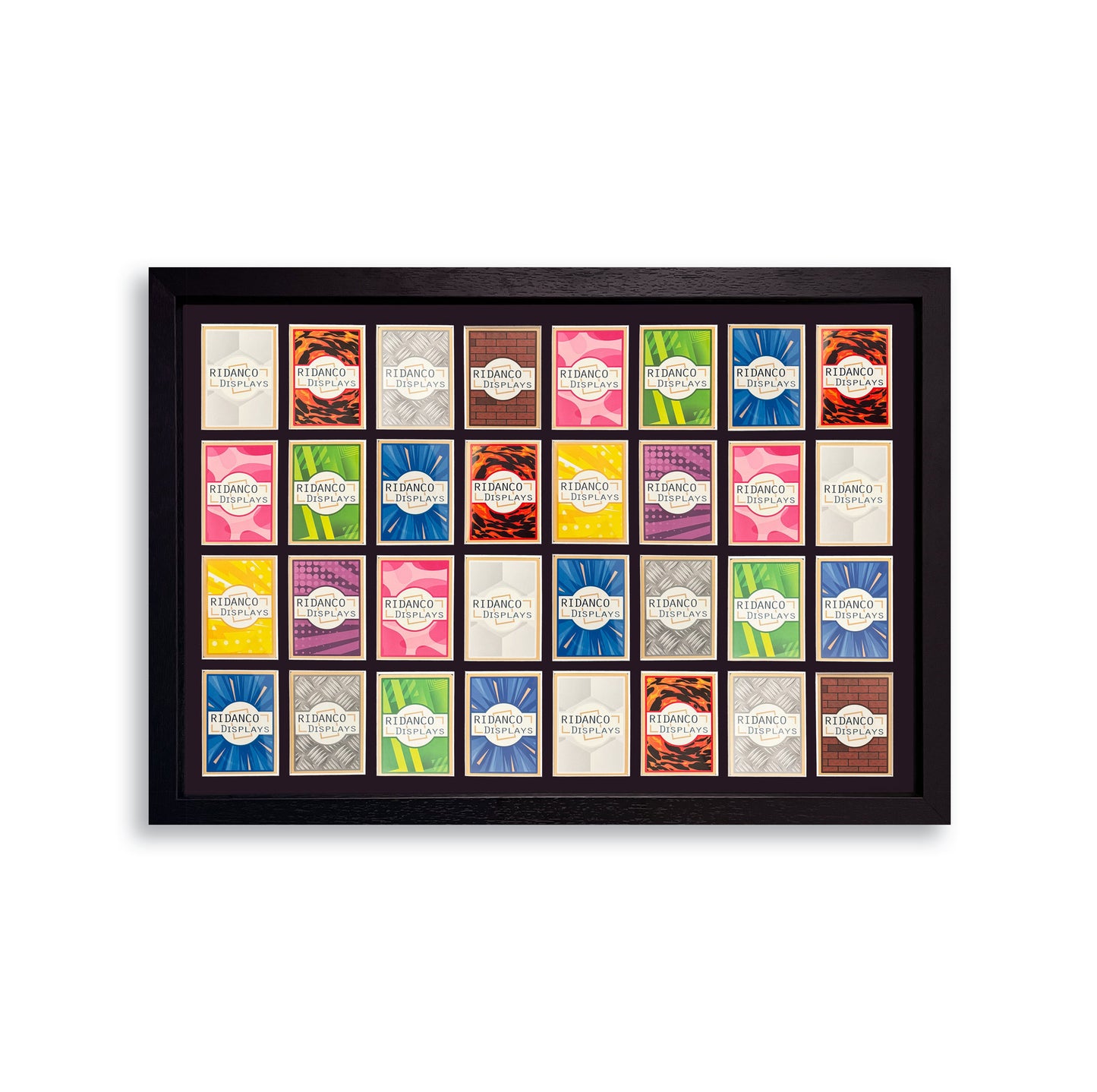 32 Raw Trading Card Display Frame | Black, 39x29mm