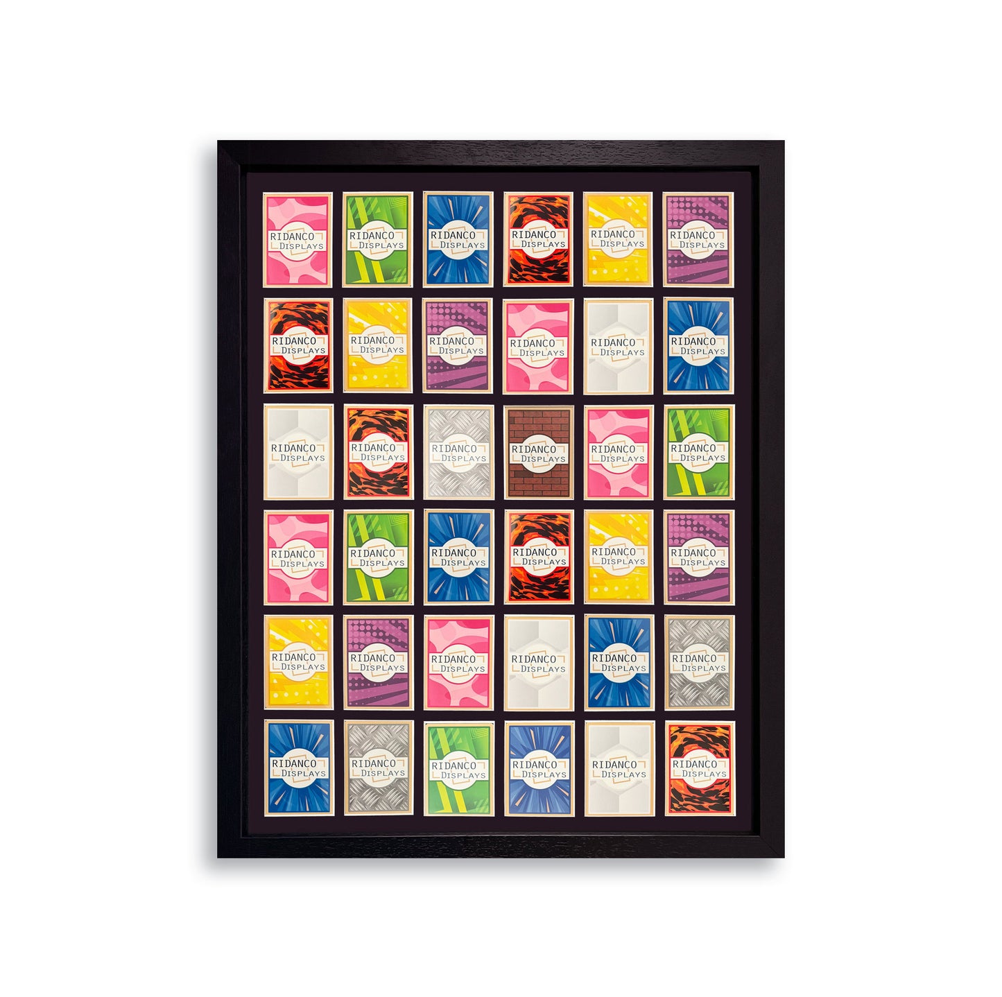 36 Raw Trading Card Display Frame | Black, 39x29mm