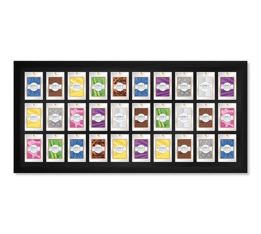 30 (10x3) Magnetic (One-Touch) Cases Frame | Black