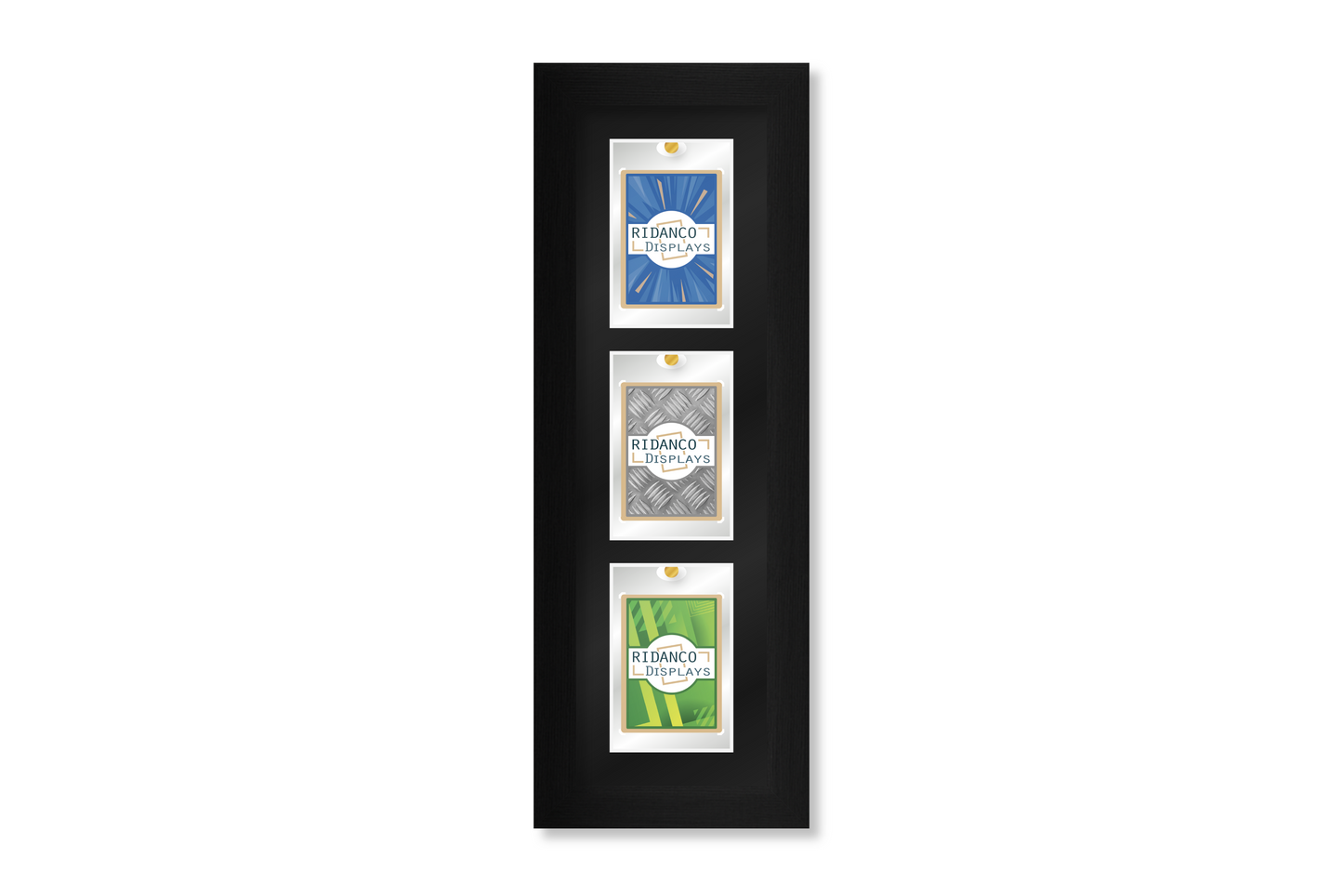 3 (3x1 Layout) Magnetic (One-Touch) Cases Frame | Black