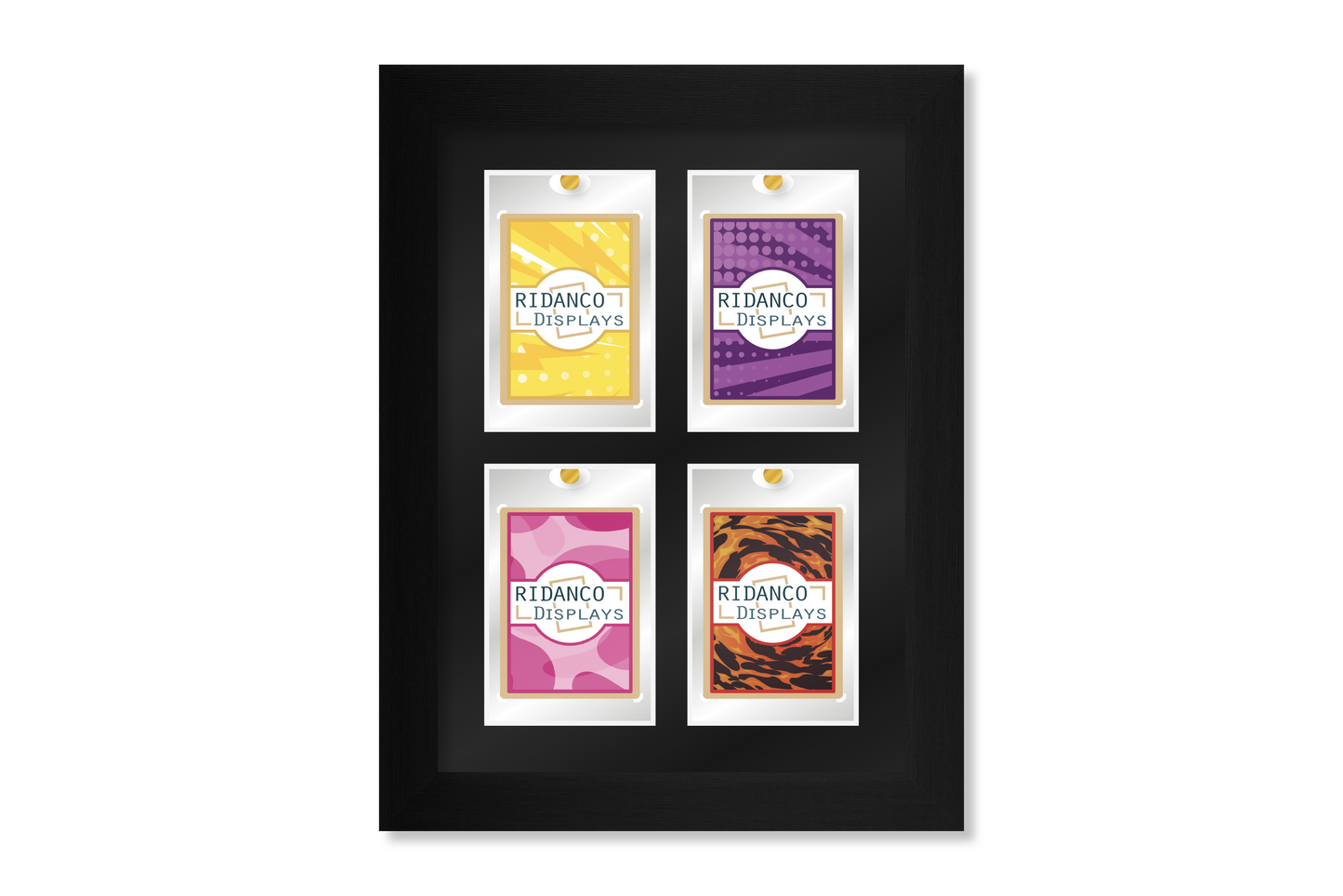 4 (2x2 Layout) Magnetic (One-Touch) Cases Frame | Black